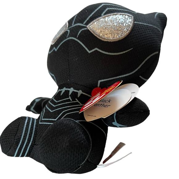 TY Beanie Baby Marvel Black Panther Plush - Picture 3 of 3